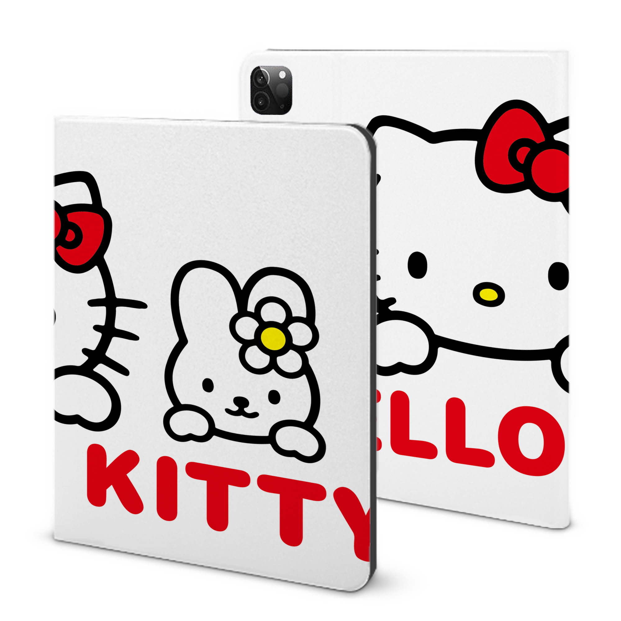 （画像用） Hello Kitty ハローキティ IPadケース ペンホルダー付き ブックスタイルデザイン